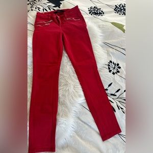 Joe's Jeans red color size 25